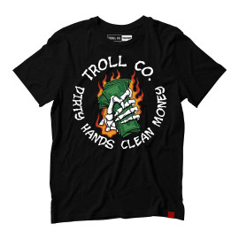 Troll Co | Green Back 2.0 Tee | Black