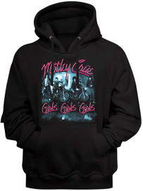 MOTLEY CRUE | Girls, Girls, Girls Pullover Hoodie | Black