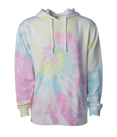 Tie Dye Midweight Pullover Hoodie | Sunset Swirl