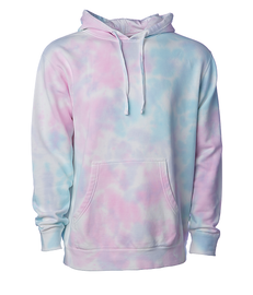 Tie Dye Midweight Pullover Hoodie | Cotton Candy