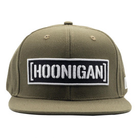 HOONIGAN | Censor Bar Snapback Hat | Olive