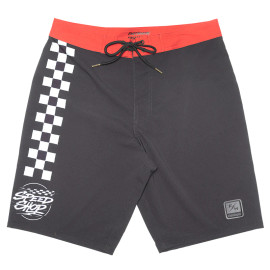 Fasthouse | Burner 21" Boardshort | Black/Red