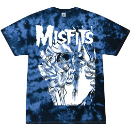 MISFITS | Eyeball Logo S/S Tee | Blue Tie-Dye