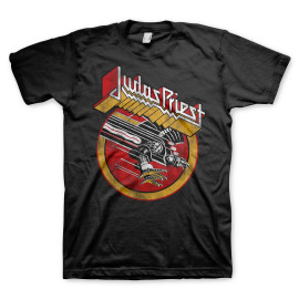 JUDAS PRIEST | Solid Circle Vintage Circle Tour Logo S/S Tee | Black