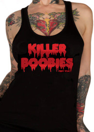 PINKY STAR | Killer Boobies Tank | Black