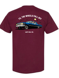 Last Call Co | Wheels S/S Tee | Burgundy