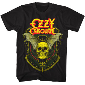 Ozzy Osbourne | Ozzy Crowned Skull Winged S/S Tee | Black