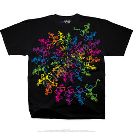 GRATEFUL DEAD | Spiral Skeletons S/S Tee | Black
