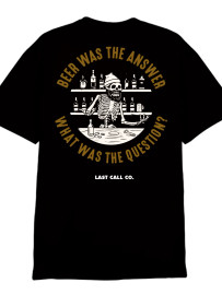 LAST CALL CO | ANSWER S/S TEE | BLACK LAST CALL CO | ANSWER S/S TEE | BLACK
