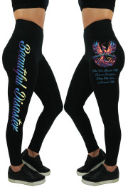 BEAUTIFUL DISASTER | Phoenix 6 Legging | BLACK