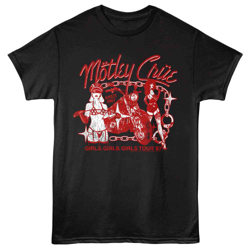 MOTLEY CRUE | Girls Girls Girls 87 S/S Tee | Black