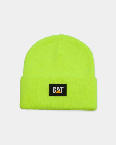 CAT | Label Cuff Beanie | Hi-Vis Yellow