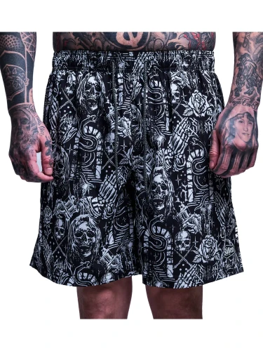 SULLEN | Creeping Death E-Waist Shorts | Black