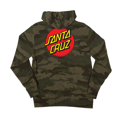 SANTA CRUZ-CLASSIC DOT P/O HOODIE-FOREST CAMO