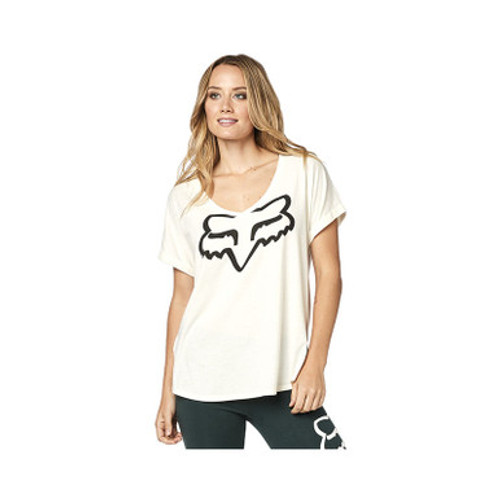 FOX | RESPONDED V-NECK ROLLED SLEEVE | BONE