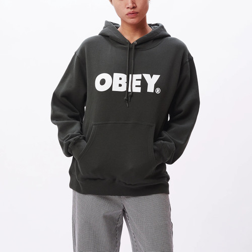 OBEY-OBEY BOLD WOMENS P/O HOODIE-HUNTER GREEN