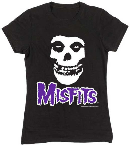 Misfits Women's Fiend Skull Purple Tee