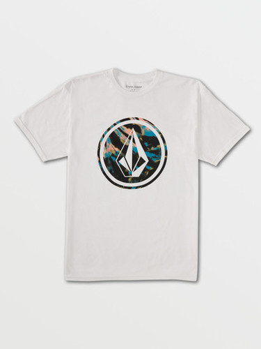 VOLCOM | Circle Stone Fill S/S Tee | White