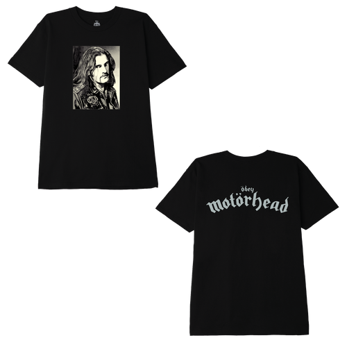 OBEY X MOTORHEAD-LEMMY S/S TEE-BLACK