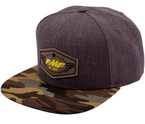 FMF-FLIGHTS SNAPBACK HAT-BLACK HEATHER