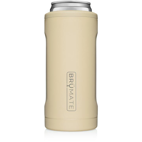 BRUMATE-HOPSULATOR SLIM CAN COOLER(12 OZ SLIM CANS)-DESERT TAN