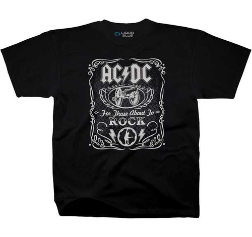 AC/DC-LABEL-MEN'S S/S TEE-BLACK