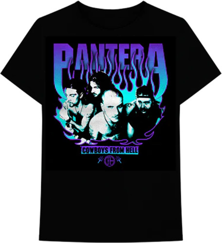 PANTERA | Purple Flame CFH Tee | Black