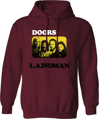The Doors | LA Woman Hoodie | Cardinal red