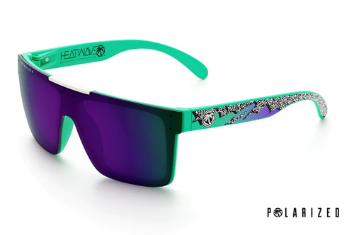 HEATWAVE-QUATRO SUNGLASSES POLARIZED ULTRA VIOLET-SCRIBBLE ARMS