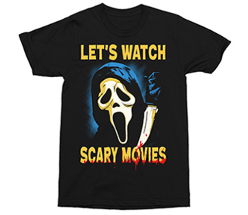 GHOSTFACE | Watch Scary Movies S/S Tee | Black