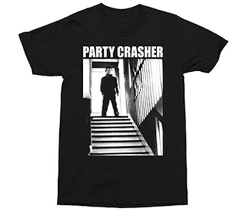 HALLOWEEN-PARTY CRASHER MEN'S S/S TEE-BLACK