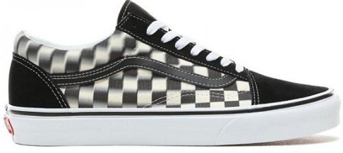 VANS-OLD SKOOL-BLUR CHECKER-BLK-WHT