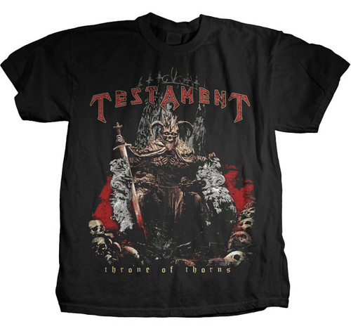 Testament | Throne Of Thorns S/S Tee | Black
