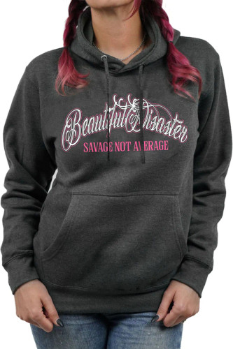 BEAUTIFUL DISASTER | Savage Skull  Pullover Hoodie | Charcoal BEAUTIFUL DISASTER | Savage Skull  Pullover Hoodie | Charcoal