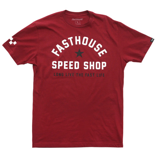 FASTHOUSE |  Fast Life S/S Tee | Cardinal FASTHOUSE |  Fast Life S/S Tee | Cardinal
