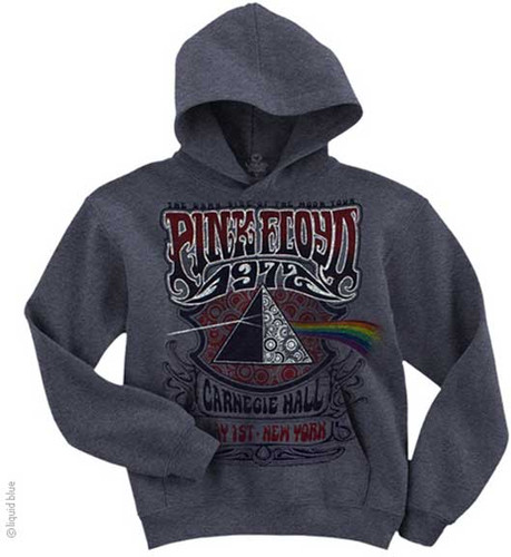 Pink Floyd | Carnegie Hall Pullover Hoodie | Dark Heather Charcoal