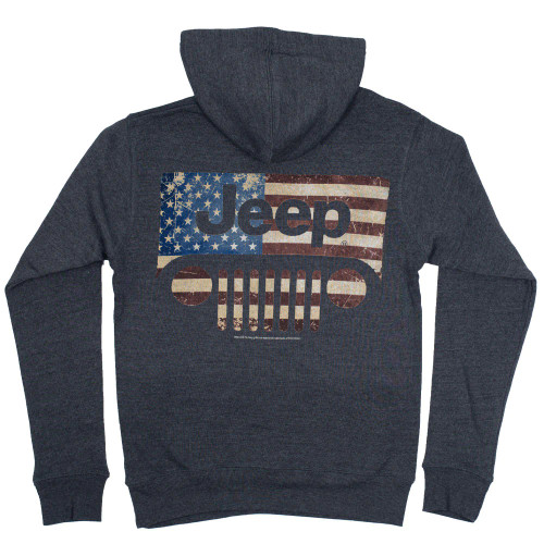 JEEP | Vintage USA Pullover Hoodie | Charcoal
