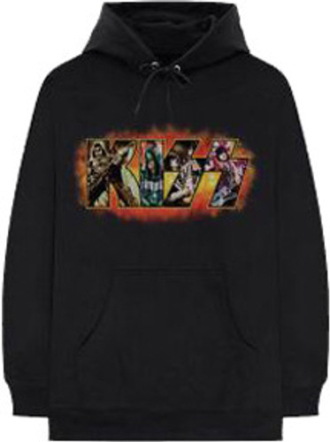 KISS | Comic Logo Pullover Hoodie | Black