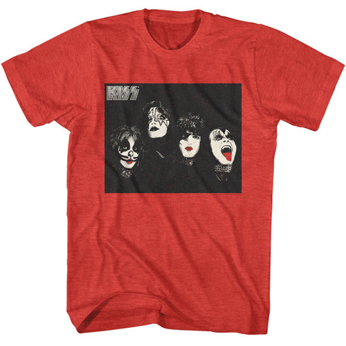 KISS | Halftone Photo Tee | Heather Red