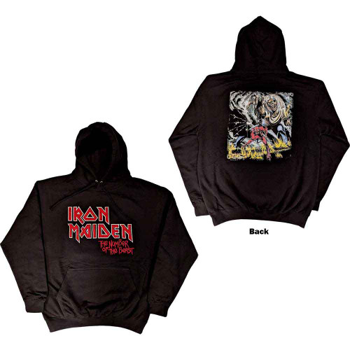 IRON MAIDEN | Number Of The Beast Pullover Hoodie | Black
