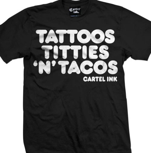 CARTEL INK | Titties & Tacos S/S Tee | Black