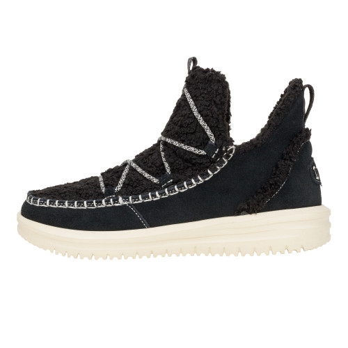 HEY DUDE | Camden Suede Cozy | Black