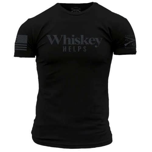 GRUNT STYLE | Whiskey Helps S/S Tee | Black