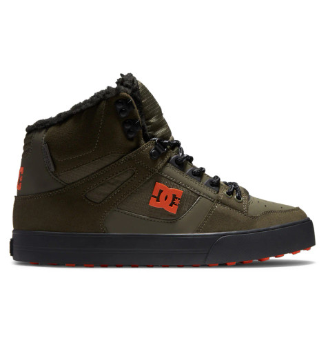 DC SHOES | Pure High-Top WC Winterized | Dusty Olive/Orange