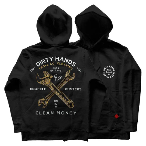 TROLL CO | Twisting Wrenches Pullover Hoodie | Black