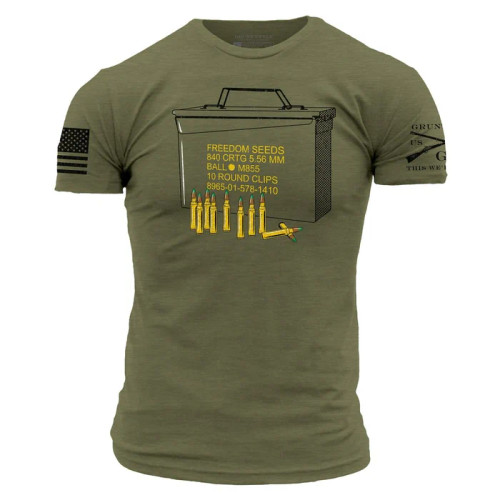 GRUNT STYLE | Freedom Seeds S/S Tee | Military Green