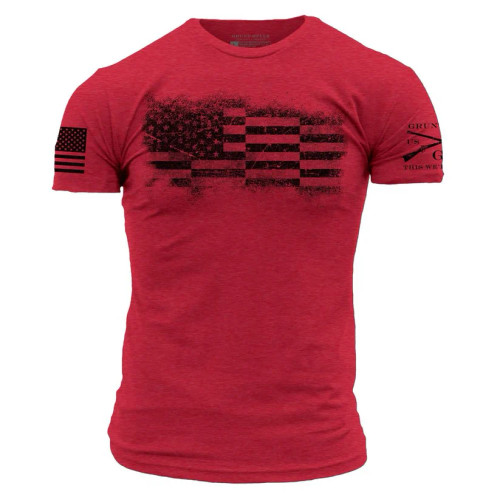 GRUNT STYLE | Bar Flag S/S Tee | Red