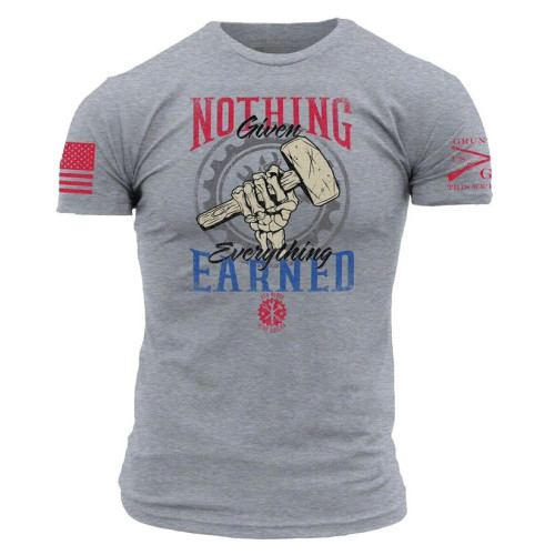 GRUNT STYLE | Nothing Given S/S Tee | Dark Heather Gray