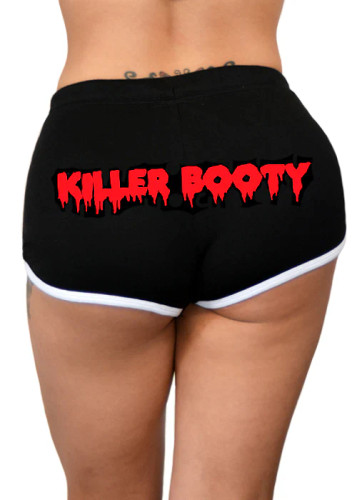 PINKY STAR | Killer Booty Shorts | Black