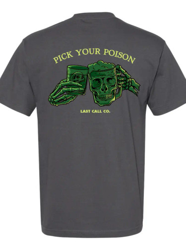Last Call Co | Poison S/S Tee | Charcoal